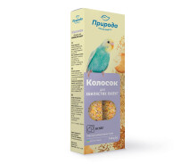Придбати - ласощі для птаха  Колосок для папуги Природа Бісквіт 140 г (4820157400210)