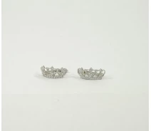 Придбати - срібну сережку  Сережки корона Maxi Silver 8508