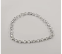 Придбати - браслет  Браслет регульований з фіанітами Maxi Silver 8114