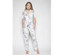 Придбати - жіночу піжаму  Піжама жіноча Cyberjammies Molly 4778-4779 8/XS Білий з принтом зебри (5051877338906)