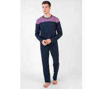 Придбати - чоловічу піжаму  Піжама чоловіча Homewear MAD 38356 L Marine Mix (3700465538356)