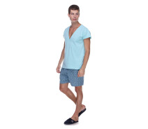 Придбати - чоловічу піжаму  Піжама чоловіча Homewear MAD 19533 XXL Turquoise (3700465519633)