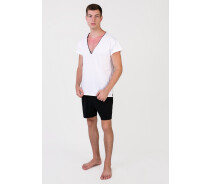 Придбати - чоловічу піжаму  Піжама чоловіча Homewear MAD 19555 XXL Blanc/noir (3700465519945)