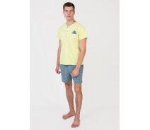 Придбати - чоловічу піжаму  Піжама чоловіча Homewear MAD 33448 XL Lime (3700467733844)