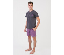 Придбати - чоловічу піжаму  Піжама чоловіча Homewear MAD 33452 XXL Graphite (3700467733545)