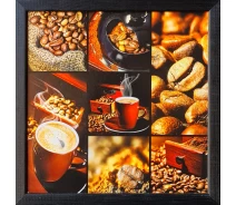 Придбати - картину  Фотокартина у дерев'яній рамі Coffee 7 30х30 см POS-3030-044