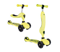 Придбати - самокат  Дитячий біговел трансформер 3 в 1 A1 Scooter Жовтий