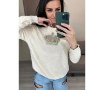 Придбати - жіночу кофту  Жіночий світшот Queen Fashions M білий (2693-мас)