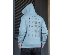 Придбати - чоловіче худі  Худі блакитного кольору Staff adventure fleece (p47-0273-XS)