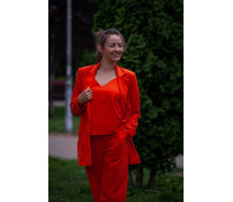 Придбати - жіночий костюм  Жіночий лляний костюм MOON M/L, оранжевий 46-445999.