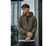 Придбати - чоловіче худі  Худі кольори темний хакі Staff dark khaki oversize (p47-0190-XS)