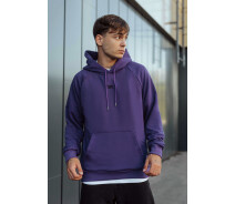 Придбати - чоловіче худі  Худі фіолетове унісекс Staff dark violet logo oversize (p47-0170-XS)