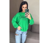 Придбати - жіночу кофту  Жіночий світшот Paris Fashions M зелений (26933-мас)