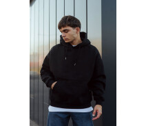 Придбати - чоловіче худі  Зимова однотонна худі Staff black oversize fleece (p47-0236-XS)