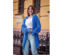Придбати - жіночий кардиган  Яскравий кардиган FIRST WOMAN L/XL, синій 46-439106
