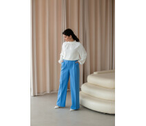 Придбати - жіночі штани  Класичні світлі штани FashionYouWant XL, блакитний 46-450096