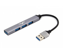 Придбати - кардрідер  Концентратор USB Frime (1х3.0&3x2.0) Silver (FH-20050)