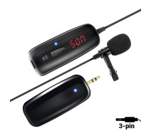 Придбати - мікрофон для караоке  Бездротовий мікрофон петличний Savetek P7-UHF 3-pin для телефону | смартфона, до 50 метрів