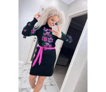 Придбати - повсякденну сукню  Fashions В'язана сукня Рябінка Fashions 44-52 комбінований (1053/а-гу)