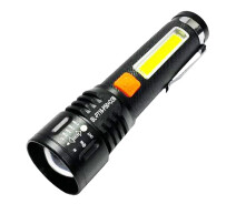 Придбати - ліхтарик  Фонарь ручной аккумуляторный BL-P716-P50-COB zoom Type-C черный