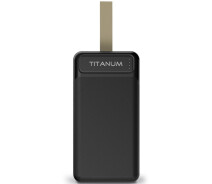 Придбати - універсальну мобільну батарею  Повербанк TITANUM TPB-914-B 30000mAh Micro USB, Type-C, 2USB Black
