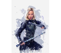Придбати - подарок для геймеров  Картина GeekLand Black Widow Чорна Вдова фан арт 40х60см BW.09.058