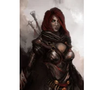 Придбати - подарок для геймеров  Картина GeekLand Black Widow Чорна Вдова фан арт 40х60см BW.09.056