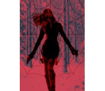 Придбати - подарок для геймеров  Картина GeekLand Black Widow Чорна Вдова фан арт 40х60см BW.09.055