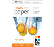 Придбати - фотопапір  Фотобумага ColorWay PG1800504R 10x15 180г/м2 50л глянцевая