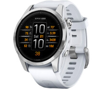 Придбати - смарт-годинник  Смарт-годинник Garmin Epix Pro (Gen 2) 42 мм Silver with Whitestone Band (010-02802-00) [86539]