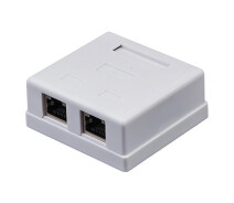 Придбати - розетку и выключатель  Компьютерная розетка Kingda KD-WP6037-C5e Сat5e/STP/RJ45x2 Белый
