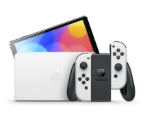 Придбати - ігрову консоль  Портативна ігрова консоль Nintendo Switch OLED with White Joy-Con [61042]