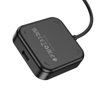 Придбати - кардрідер  HUB адаптер внешний Hoco Easy 4-in-1 converter HB31 (Type-C to USB2.0*4) (L = 0.2 M) black
