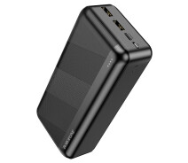 Придбати - універсальну мобільну батарею  Повербанк Borofone BJ27B (30000 mAh/Out: 2USB 5V/2.1A/In: Type-C, micro-USB 5V/2A) з LED індикатором, Чорний (PBBOBJ27B)