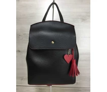 Придбати - рюкзак  Жіночий рюкзак WeLassie 36х12х25 см Чорно-червоний