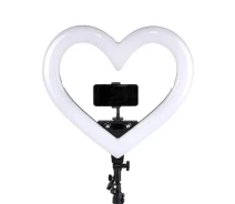 Придбати - кільцеве світло  Лампа RGB JM33-13 33cm (Heart Style), Black