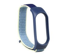 Придбати - аксессуар до смарт-годинниа  Ремінець Nylon для Xiaomi Mi Band 5/6, Blue Yellow