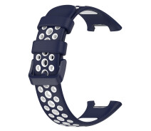Придбати - аксессуар до смарт-годинниа  Ремінець Sport Silicone для Xiaomi Mi Band 7 Pro white з синім