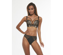 Придбати - жіночу еротичну білизну  Бюстгальтер балконет Kris Line Veronica bralconette 75B Черный Kris Line Veronica bralconette