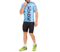 Придбати - велоодяг  Велоформа короткий рукав Rock Racing MS-6818 Блакитно-чорний (60429261)