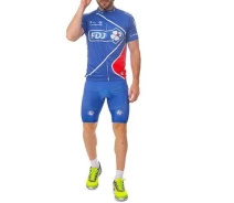 Придбати - велоодяг  Велоформа короткий рукав FDJ Y-27 3XL Синьо-червоний (60429253)