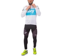 Придбати - велоодяг  Велоформа довгий рукав з лямками Sky Y-13 M Біло-блакитний (60429246)