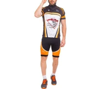 Придбати - велоодяг  Велоформа короткий рукав Panther NA-1385 XXL Чорно-білий (60429259)