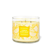 Придбати - свічку  Свічка ароматична Bath & Body Works LEMON MINT LEAF BBW0256W 411 г Жовтий