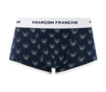 Придбати - чоловічі труси  Труси боксери Garcon Francais Shorty18 XL Темно-синій із принтом бульдога (3701195818308)