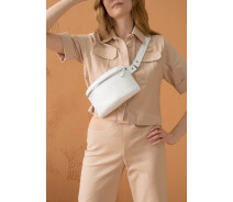 Придбати - жіночу сумку  Шкіряна поясна сумка біла The Wings