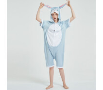 Придбати - жіноче кігурумі  Кігурумі доросла BearWear Зайчик літній (крижаний шовк) 159 - 167 см M Блакитний (1000223-M)