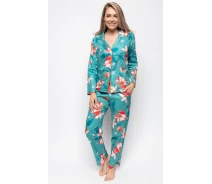 Придбати - жіночу піжаму  Піжама жіноча Cyberjammies Coco 9570-9571 12/M Зелений з квітковим принтом (5051877440937)