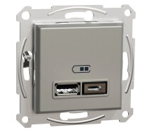 Придбати - розетку и выключатель  Розетка USB Schneider Asfora EPH2700369 бронза