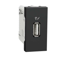 Придбати - розетку и выключатель  Розетка USB Schneider Unica New NU342854 антрацит